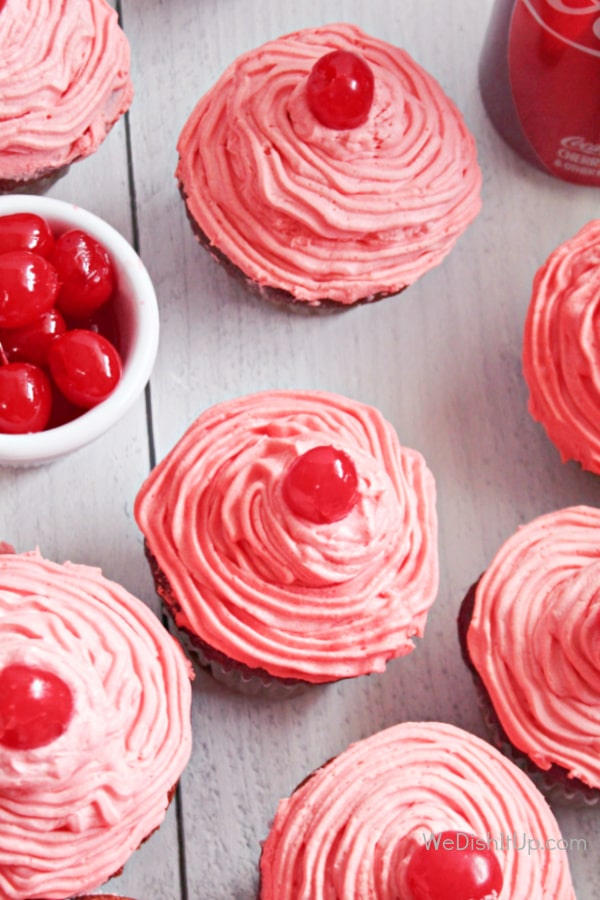 Cherry Coke Cupcakes