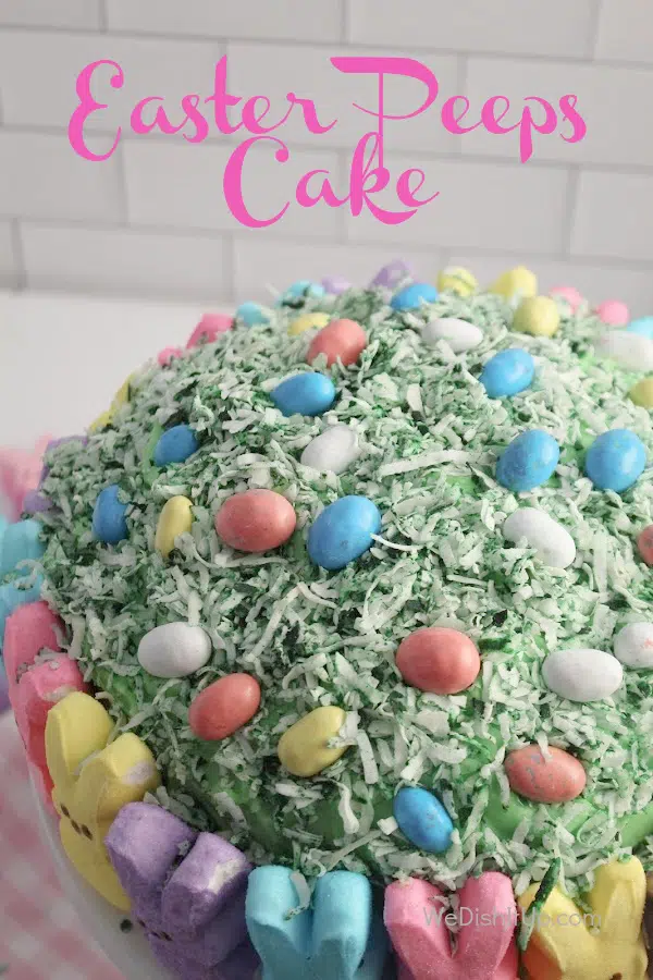 Easter Marshmallow Peeps Cake 
