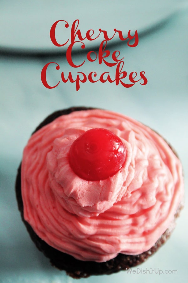 Single Cherry Coke Cupcake 