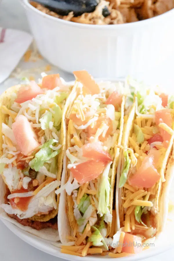 Easy Shredded Chicken Tacos 