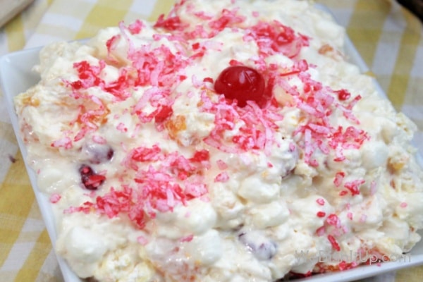 Easy Ambrosia in Dish 