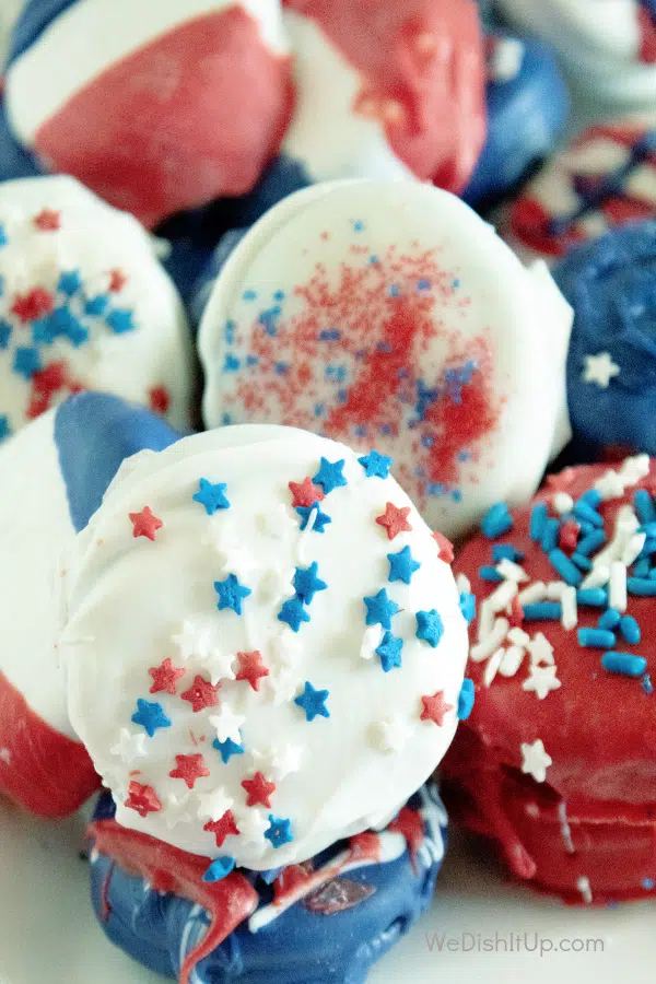 Red White and Blue Oreos 