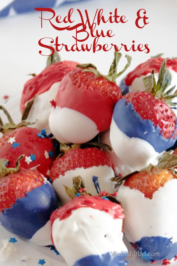Red White and Blue Strawberries 