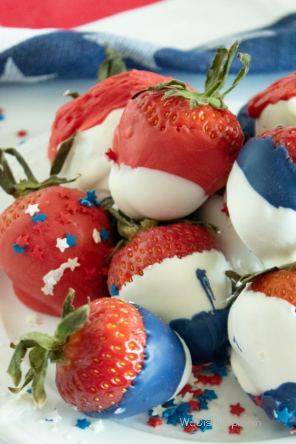 Red white and Blue Strawberries 