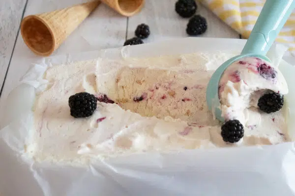 Blackberry No-Churn Ice Cream