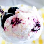 Blackberry No-Churn Ice Cream