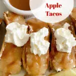 Caramel Apple Cheesecake Tacos