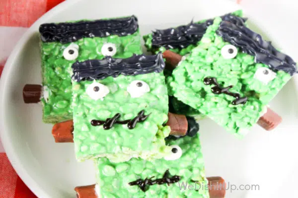 Frankenstein Rice Krispies Treats 