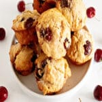 Homemade Cherry Muffins
