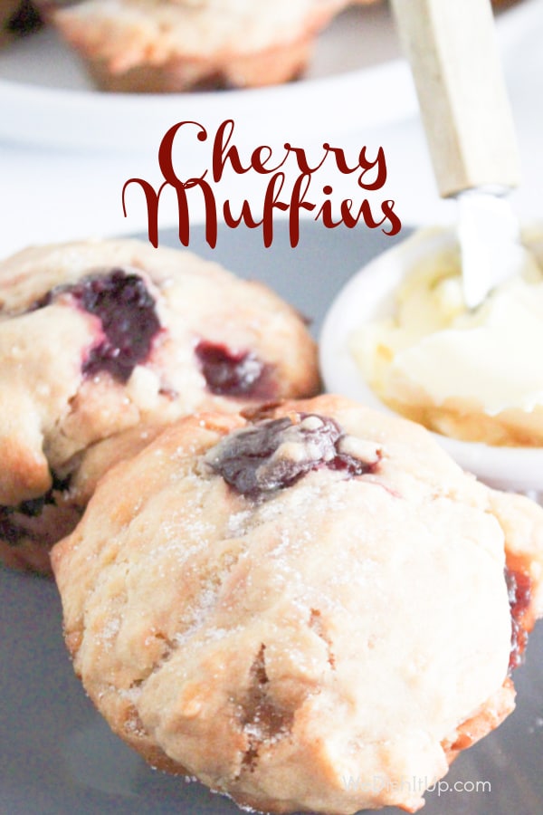 Homemade Cherry Muffins