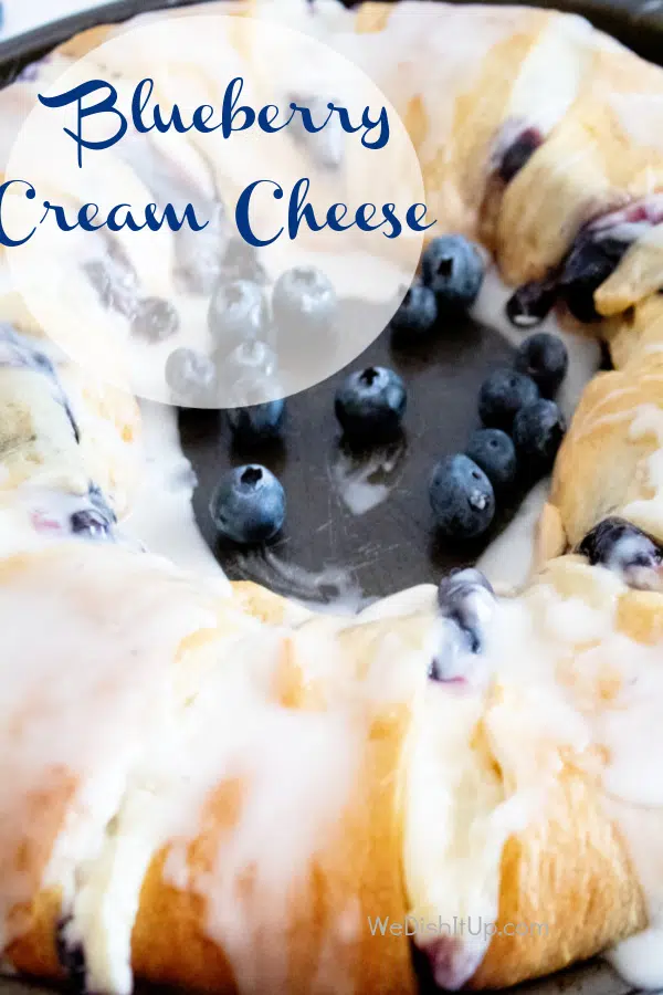 Easy Blueberry Cream Cheese Danish Ring