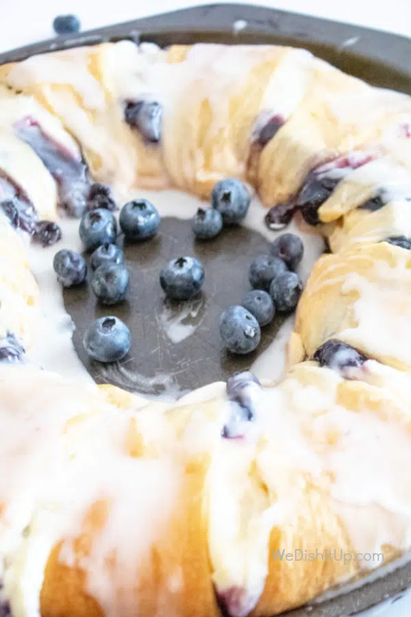 Easy Blueberry Cream Cheese Danish Ring