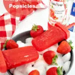 Strawberry Margarita Popsicles