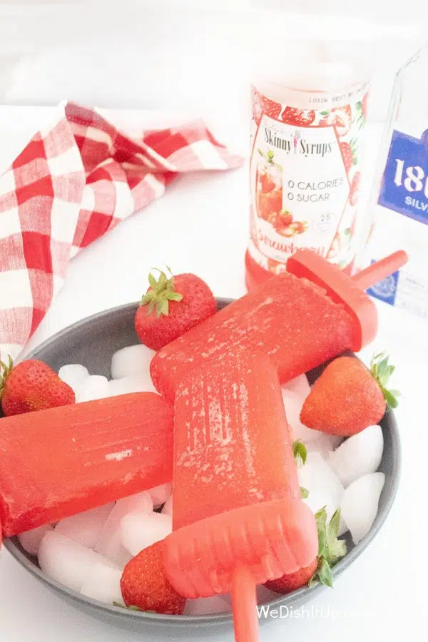 Strawberry Margarita Popsicles