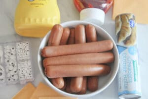 Ingredients for Mummy Dogs