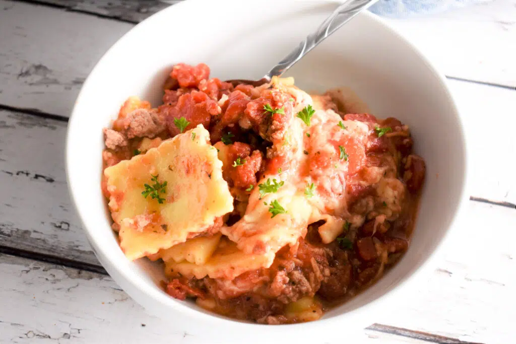 Lasagna in Bowl