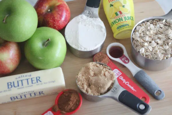 Ingredients for Apple Crisp