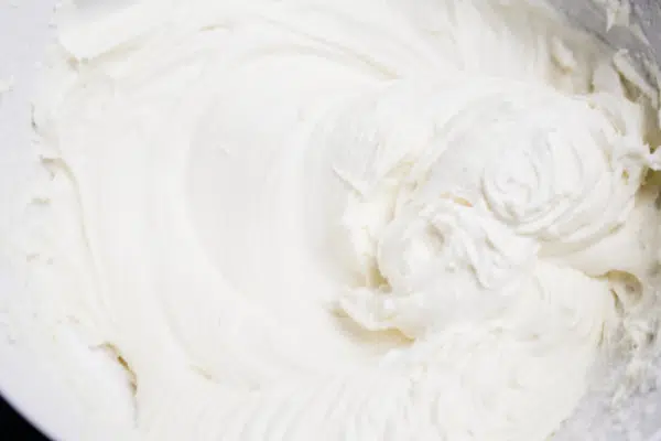 Frosting in a bowl