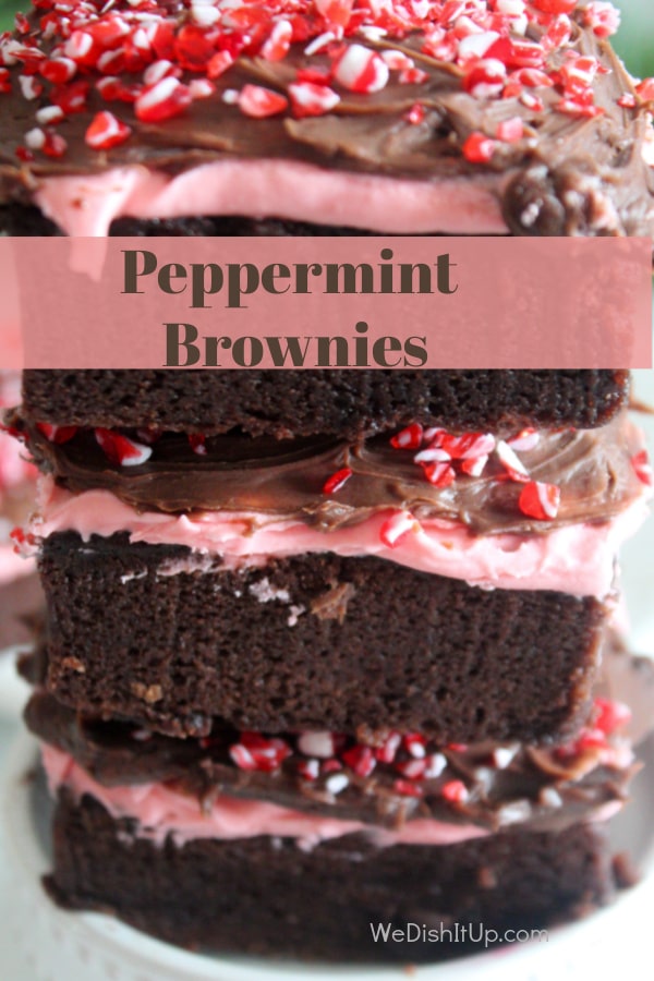 Peppermint Fudge Brownies