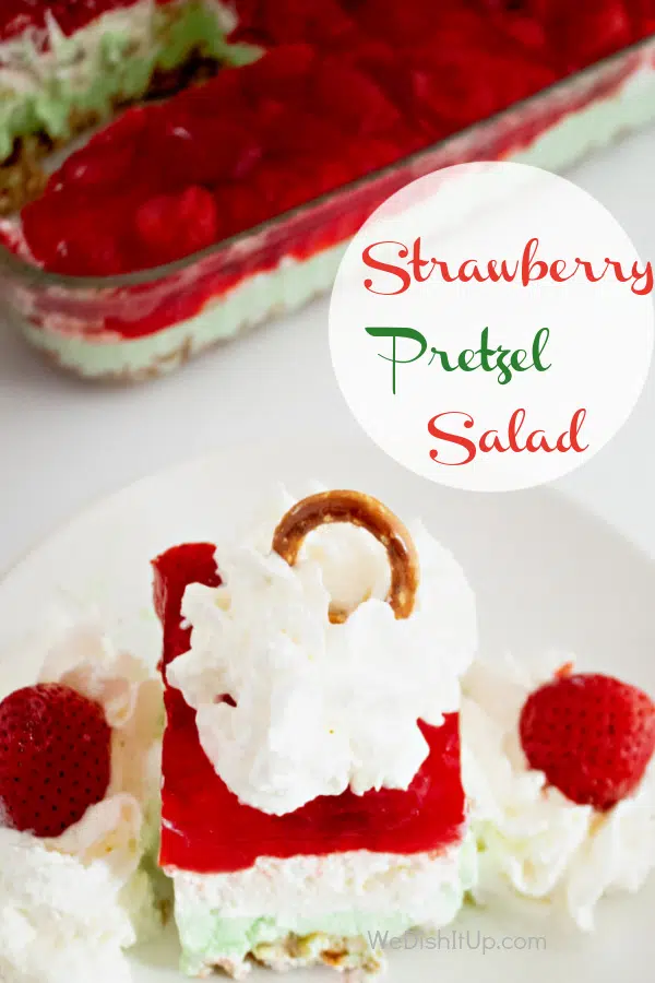 Strawberry Lime Pretzel Salad