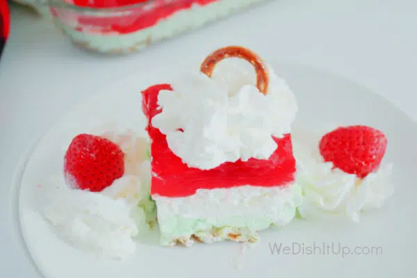 Strawberry Lime Pretzel Salad