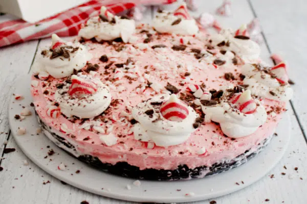 Whole peppermint cheesecake
