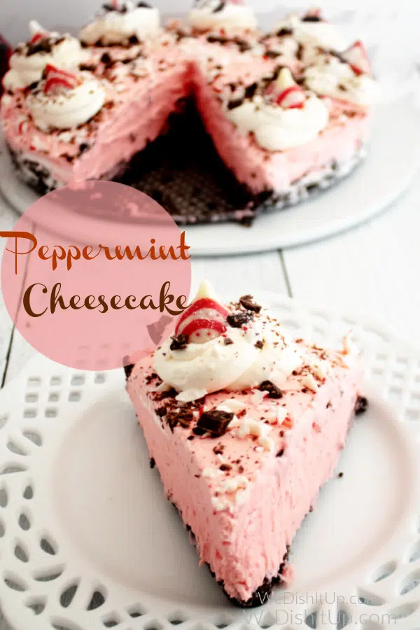 No-Bake Peppermint Cheesecake