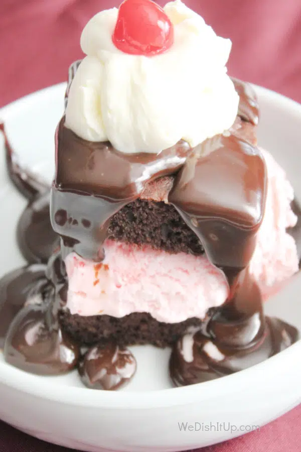 Peppermint Hot Fudge Cake