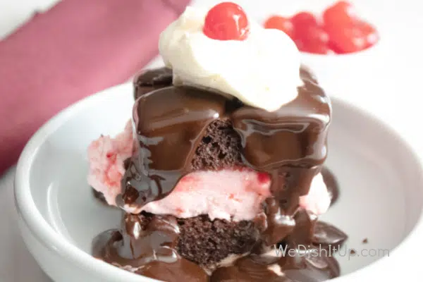 Peppermint Hot Fudge Cake