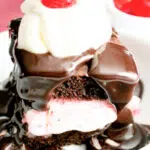 Peppermint Hot Fudge Cake