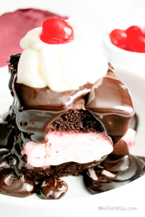 Peppermint Hot Fudge Cake