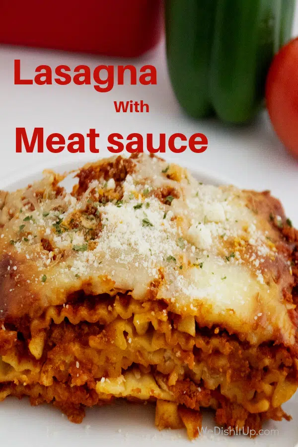 Lasagna with Meat Sauce.