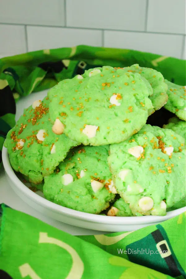 St. Patty's Day Cake Mix Cookies 