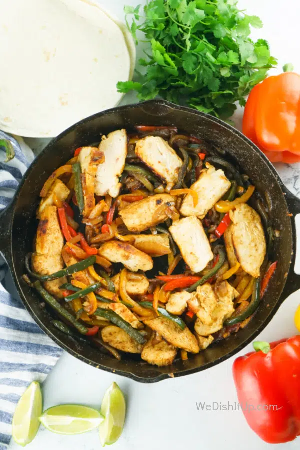 Chicken Fajitas in Skillet