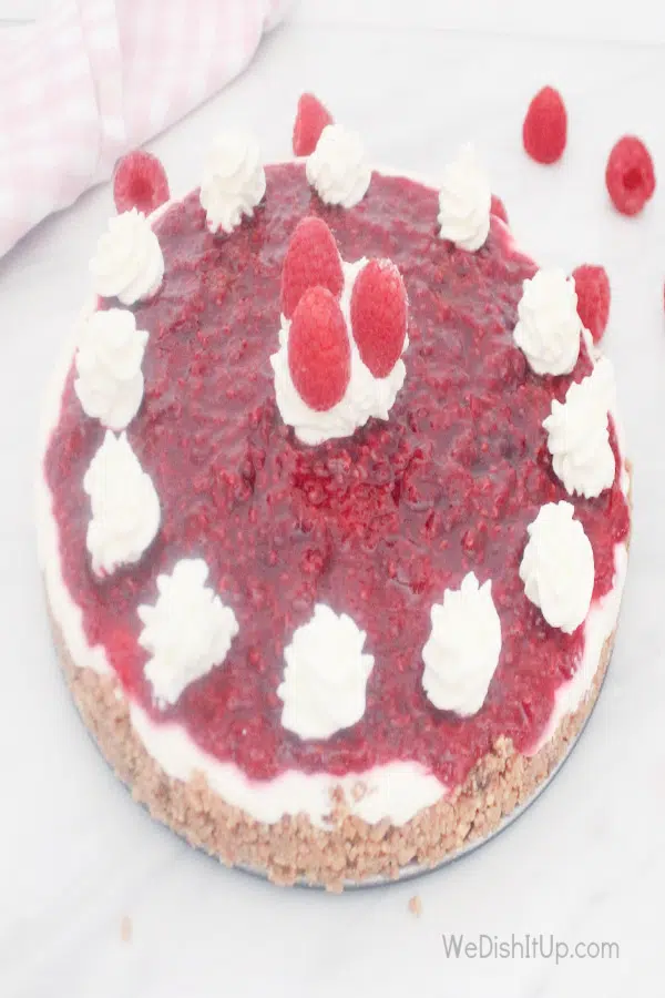 No-Bake Raspberry Cheesecake