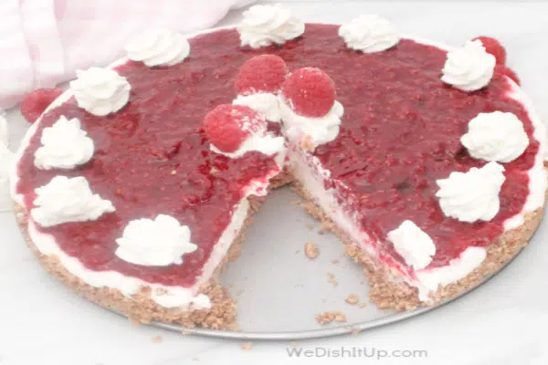 No-Bake Raspberry Cheesecake