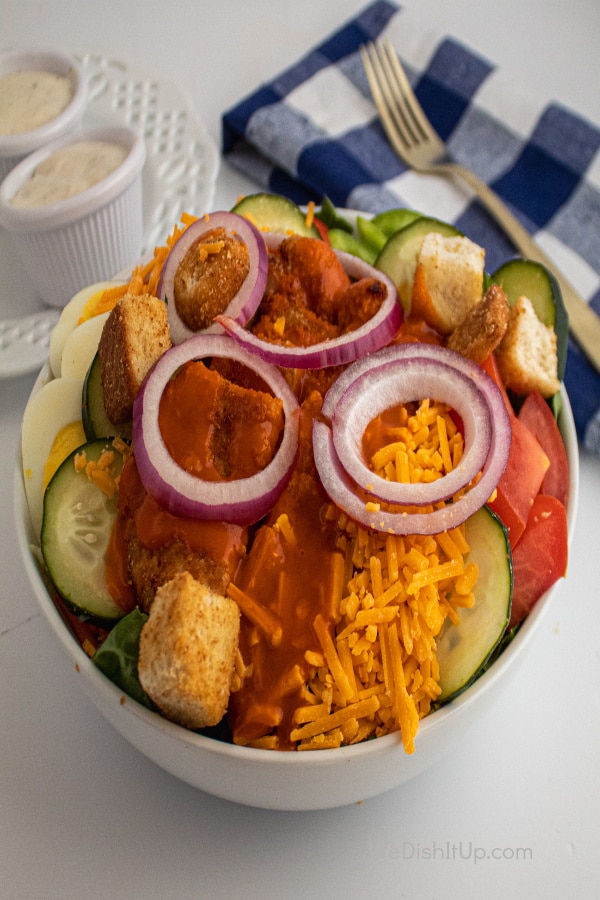 Crispy Buffalo Chicken Salad