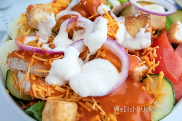 Crispy Buffalo Chicken Salad