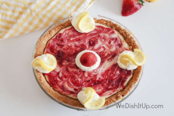 Creamy Strawberry Lemon Pie