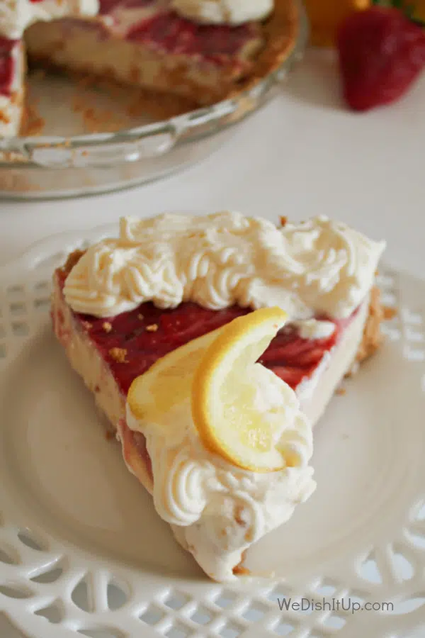 Creamy Strawberry Lemon Pie