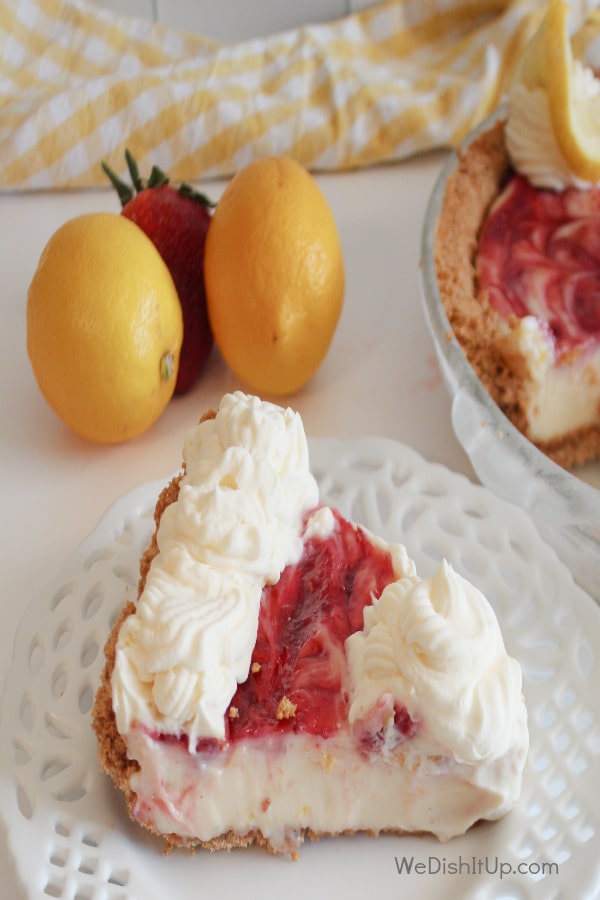 Creamy Strawberry Lemon Pie