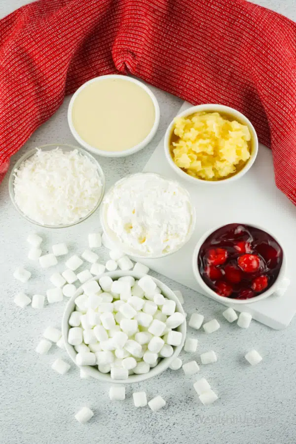 Ingredients for Cherry Fluff