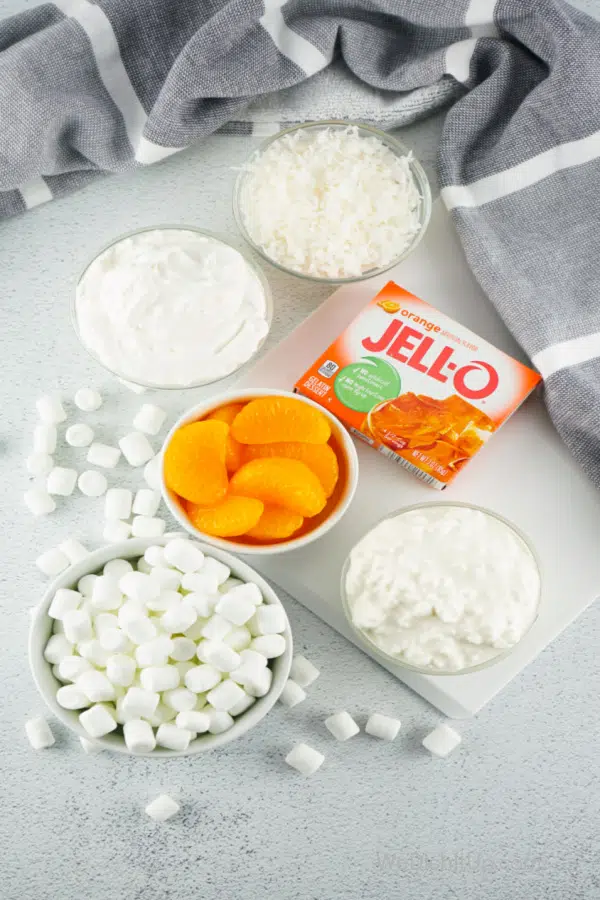 Ingredients for  Orange Fluff