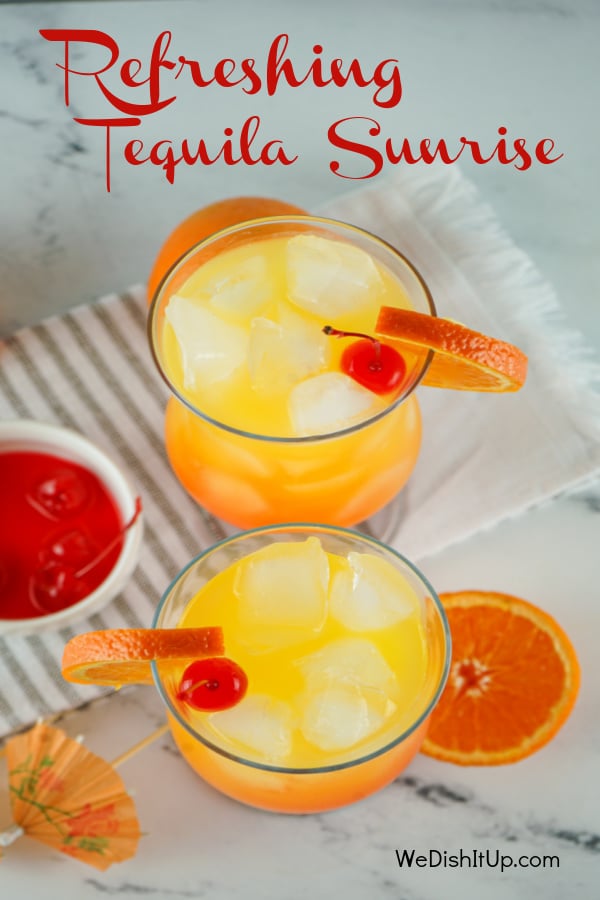 Top View Tequila Sunrise 