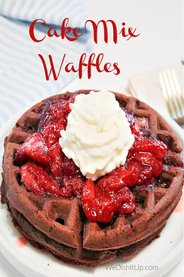 Cake Mix Waffles 