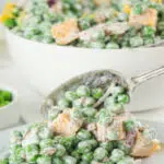 Pea Salad With Bacon and Cheddar