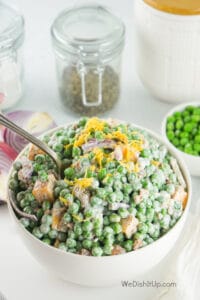 Pea Salad With Bacon and Cheddar