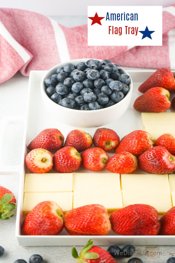 American Flag Snack Tray 