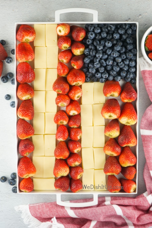 Easy American Flag Snack Tray