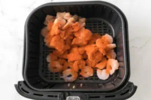 Chicken and Shrimp in Fryer